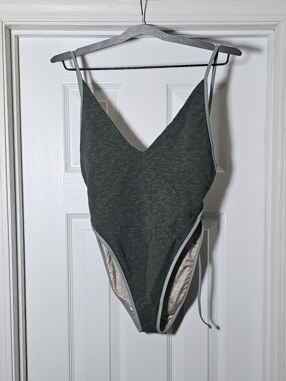 Free People Beach Amber One Piece Swimsuit Size Medium Cactus Green